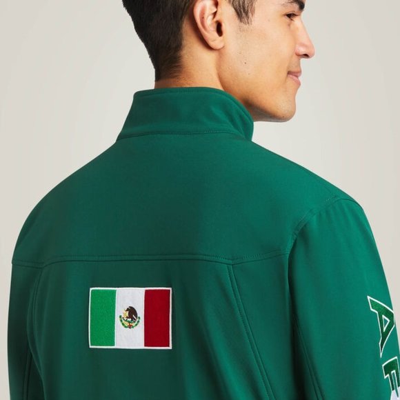 Ariat Unisex Youth Verde New Team Softshell Mexico Jacket Size S - Picture 13 of 13